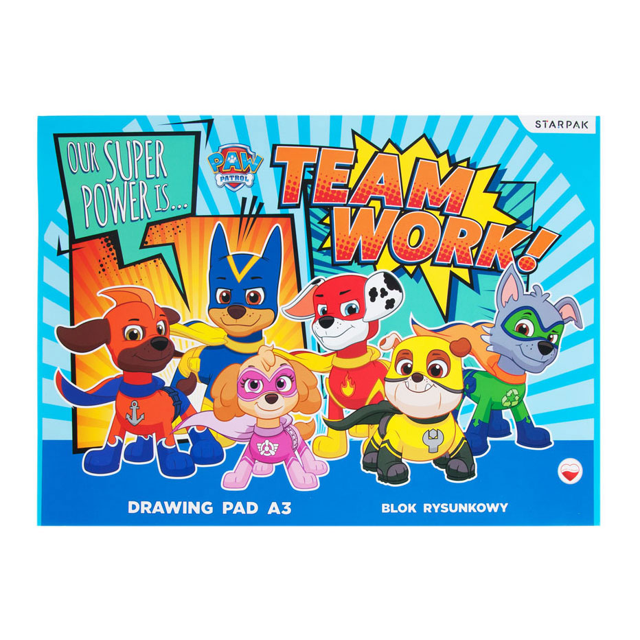 Paw Patrol Tegning Block A3 Paw Patrol