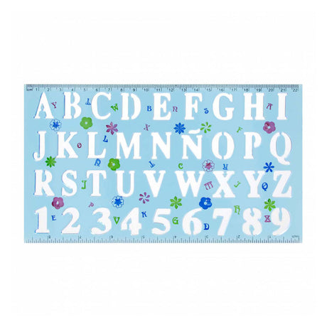Euro-trade limited liability plastic tekensjabloon cijfers letters