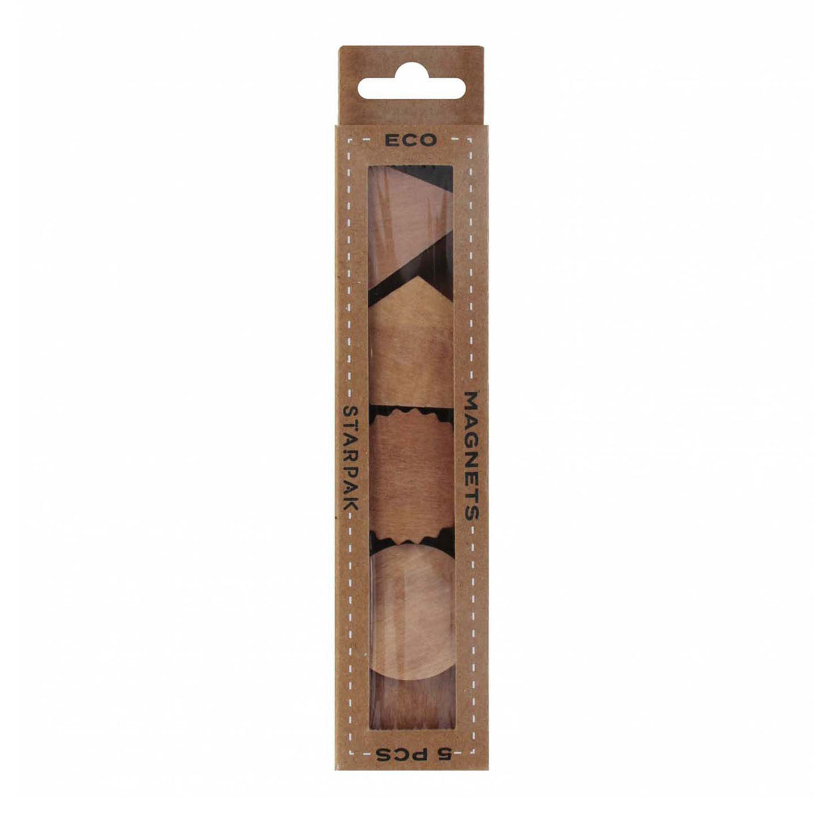 Euro-trade limited liability lobbes houten magneten speelgoed set 3cm - 5 stuks kleurrijk.