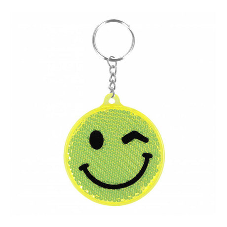 Reflecterende sleutelhanger emoticon, 12st.