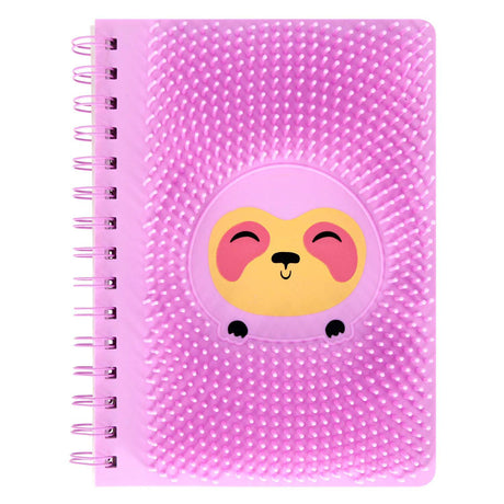 Siliconen notitieboek met stekeltjes en luiaard, a5