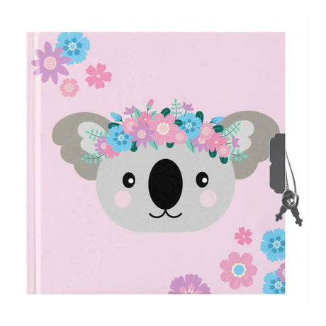 Dagboek koala pastel 13,5x13,5cm