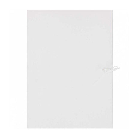 Witte map met band a4