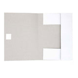 Witte map met band a4