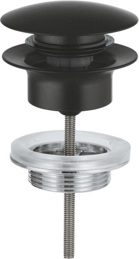Grohe waste set - ã˜63mm - push open - matte black