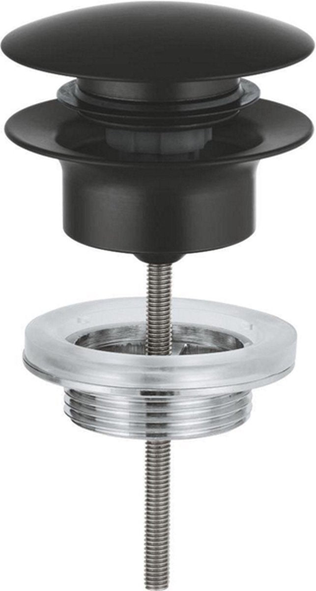 Grohe waste set - ø63mm - push open - matte black