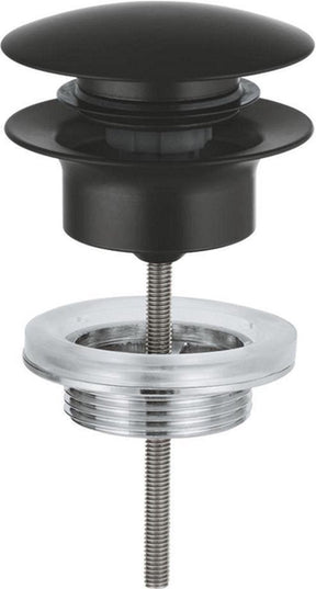 Grohe waste set - ø63mm - push open - matte black
