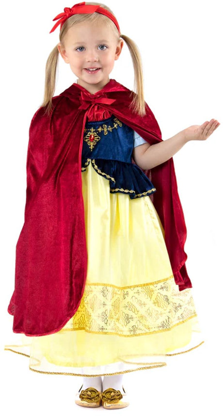 Little adventures - rode cape met capuchon – maat s m (1-5 jaar) 86