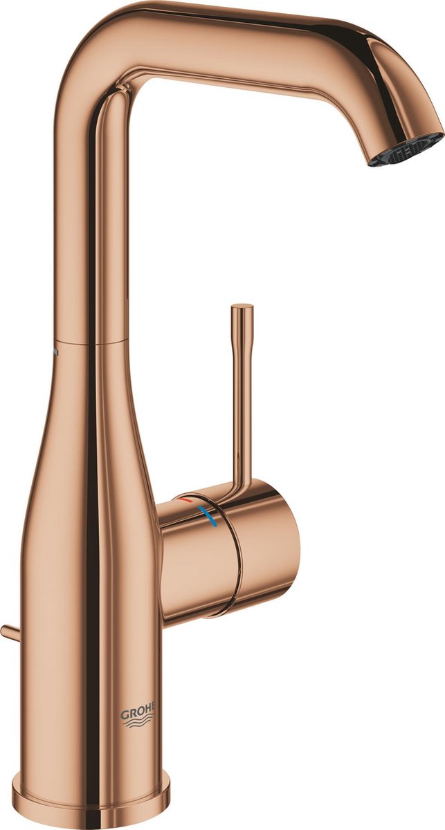 Grohe essence new wastafelkraan - hoge draaibare uitloop - met trekwaste - warmsunset - 32628da1