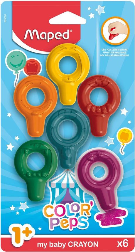 Maped office waskrijt maped color'peps my first set á 6 kleuren