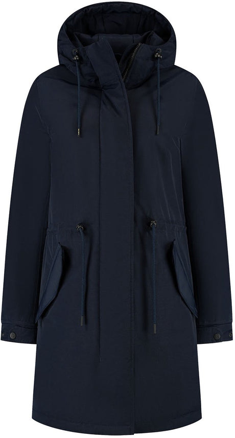Kjelvik rifka dames outdoorjas - donker blauw