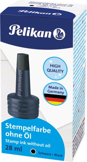Pelikan stempel inkt 4k 28ml zwart sneldrogend