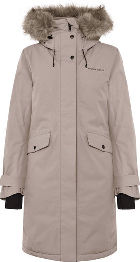 Didriksons erica wns parka 3 dames outdoorjas - ash brown