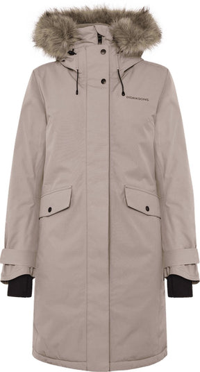 Didriksons erica wns parka 3 dames outdoorjas - ash brown