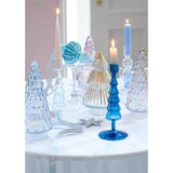 Decoris decoratief kerstboom van glas met iriserend effect iris zilver iris blush pink iris lilac breeze dia10,8x23,5cm