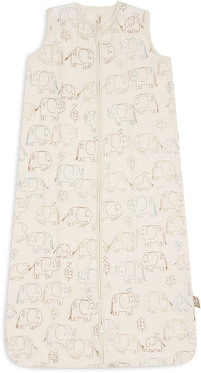 Jollein slaapzak baby mouwloos 70cm - hydrofiel - elephant tales