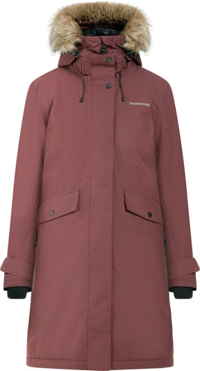 Didriksons erika wns parka 3 dames outdoorjas - old rust