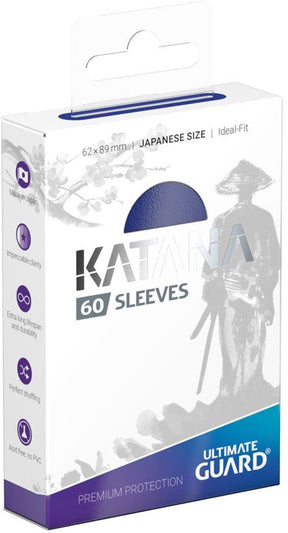 Ultimate guard katana sleeves japanese size (60) - blue