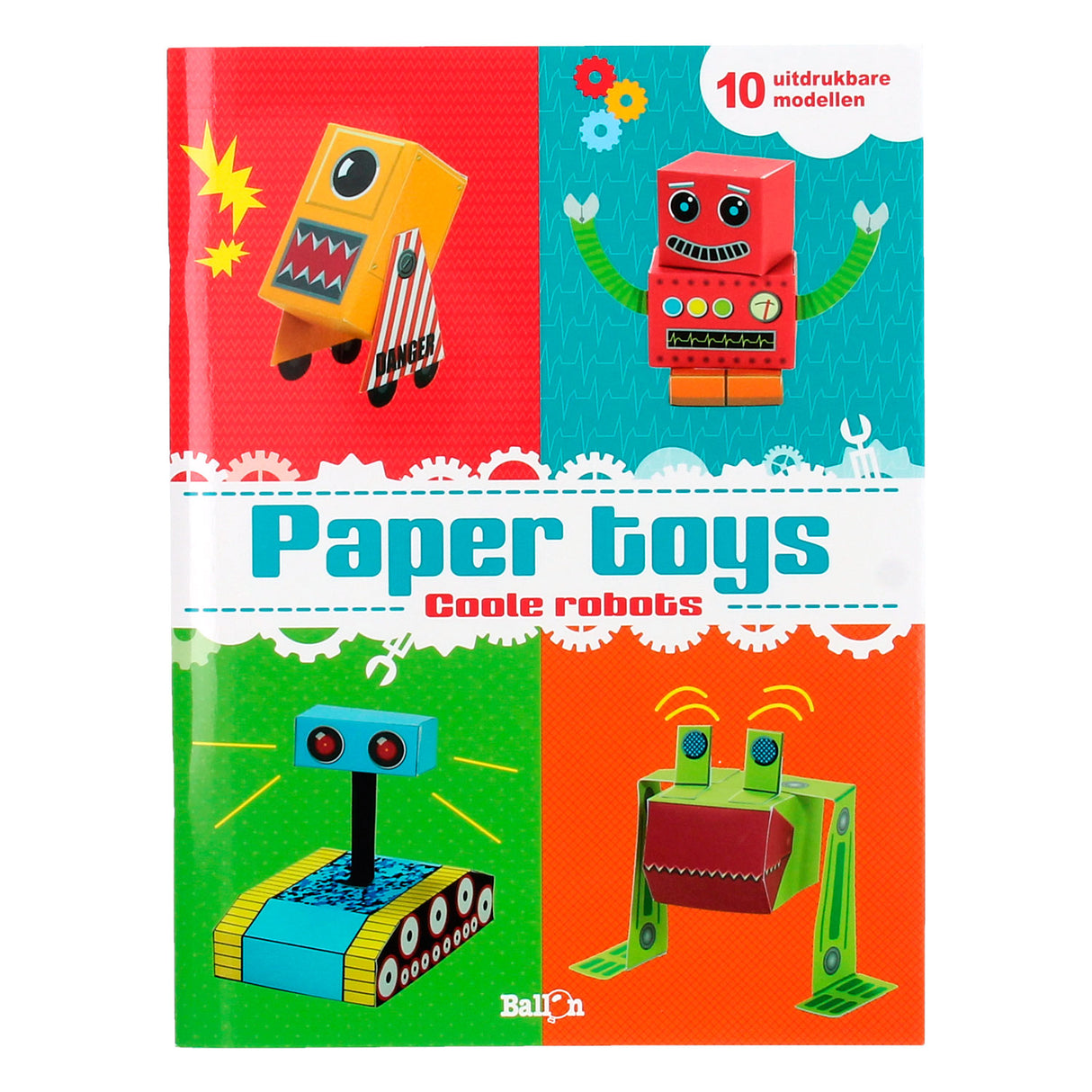 Paper toys knutelsboek - coole robots