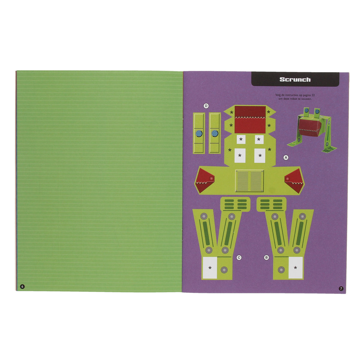 Paper toys knutelsboek - coole robots