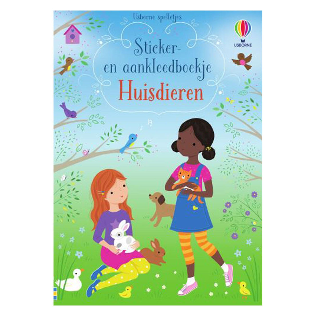 Sticker- en Aankleedboekje Huisdieren