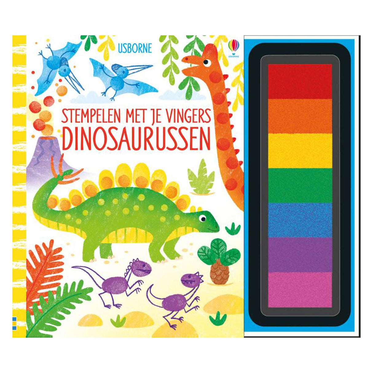 Stempling med fingrene - dinosaurer