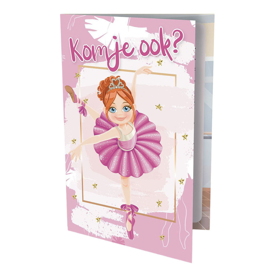 Uitnodigingen - ballerina 6st.