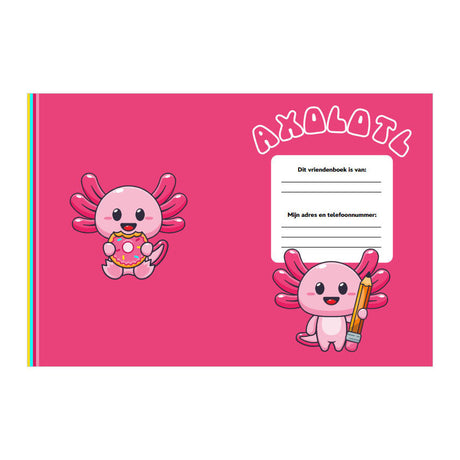 Interstat vriendenboek - axolotl