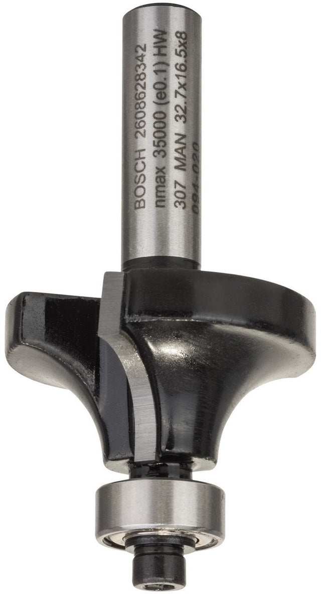 Bosch afrondprofielfrees +lager hm 10x17mm 8mm