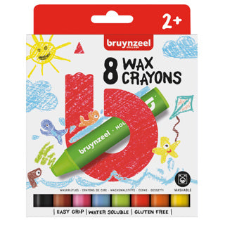Bruynzeel waskrijtjes dik 8 stuks | 3 stuks