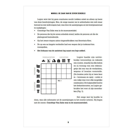Centraal boekhuis murdle puzzelboek - de zaak van de zeven schedels