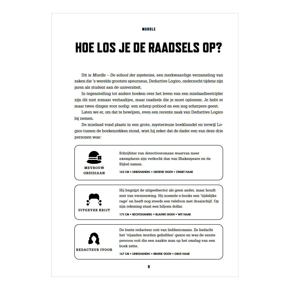 Centraal boekhuis puzzelboek murdle. volwassene | 3 stuks