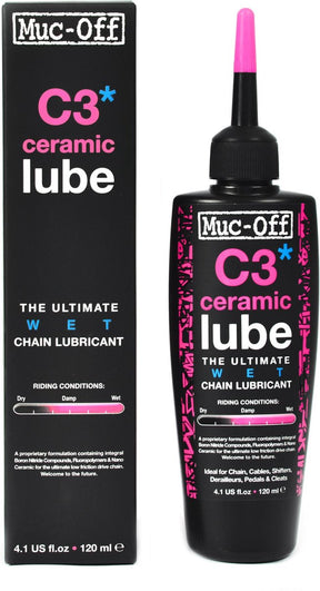 Muc-off wet lube c3* kettingolie ceramic 120ml