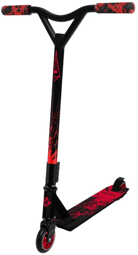 Streetsurfing street surfing torpedo stuntstep - rood - 100mm wielen - 6061 aluminium - abec 7