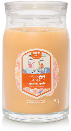 Yankee candle - slopeside spritz large jar geurkaars - 90 branduren - twee lonten