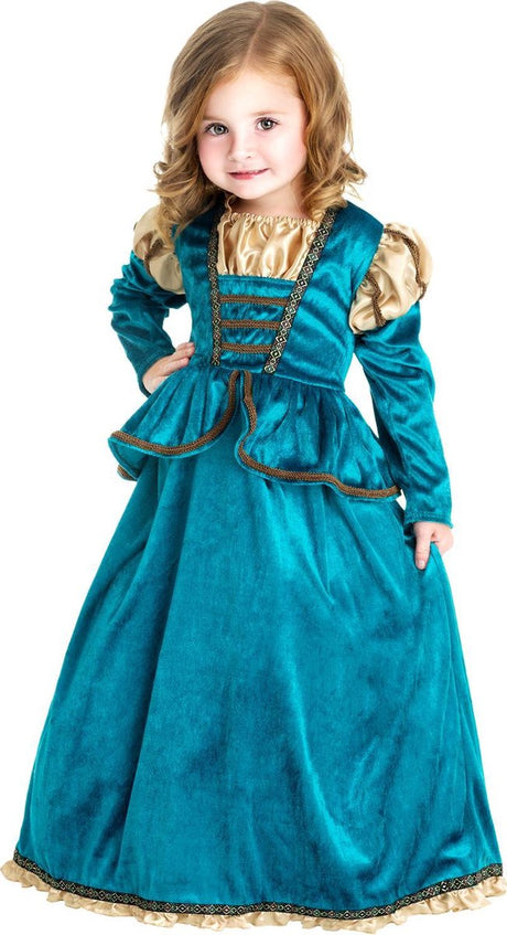 Little adventures - brave jurk merida jurk - maat 104 116 104 110
