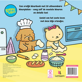 Lantaarn publishers sunny vibes kleurboek sweet life | 2 stuks
