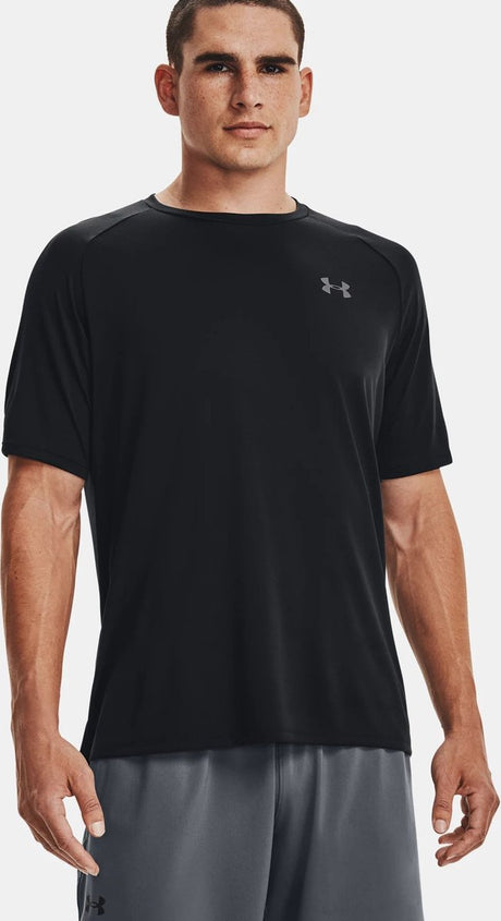Under armour ua tech 2.0 ss tee-blk heren sportshirt - zwart - graphite
