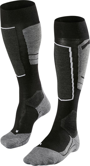 Falke sk4 warm dun wol functioneel materiaal skisokken dames zwart - maat 41-42 41 42