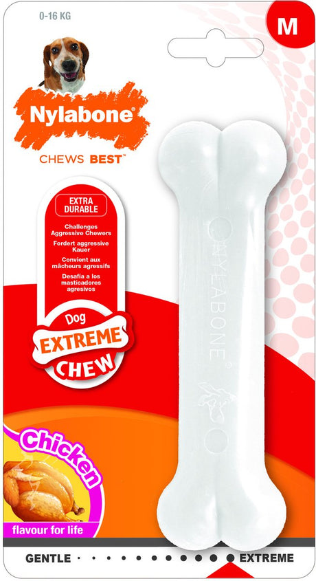 Nylabone harde bijters kluif - kip - voor honden tot 15 kg m