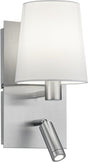 Trio marriot - wandlamp - nikkel mat - excl. 1x e14 4 w - verlichting omhoog en omlaag