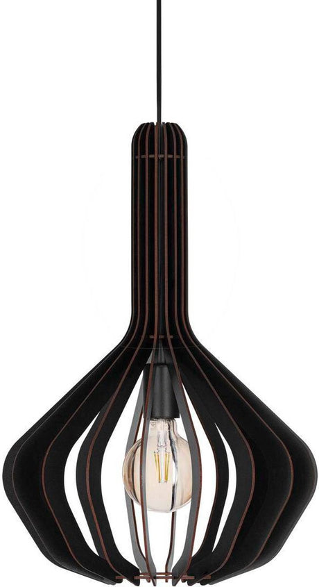 Eglo velasco hanglamp - e27 - ø 38 cm - zwart