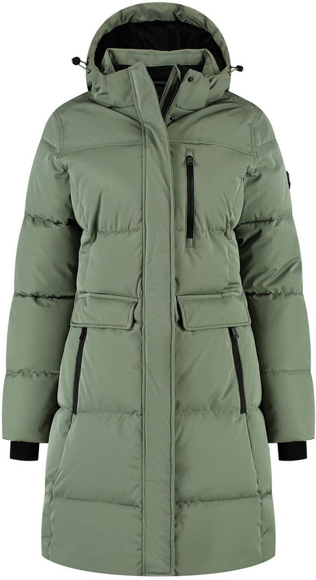 Kjelvik poppy dames outdoorjas - licht groen 46