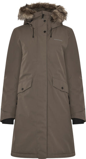 Didriksons erika wns parka 3 dames outdoorjas - mocha brown