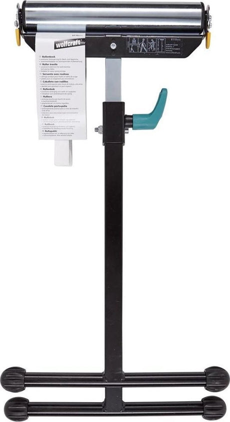 Wolfcraft - opvouwbare zaagbok - schraag - onderstel afkortzaag - 50 kg 63-100 cm - universele rolbok - 10 jaar garantie - 6102300