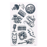 Tattoos rock muziek | 10 stuks