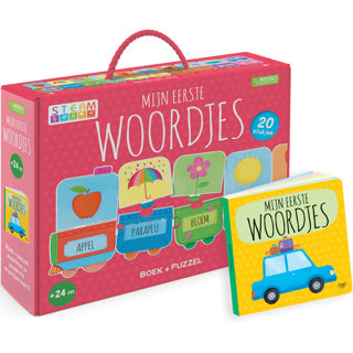 Rebo publishers mijn eerste woordjes puzzeltrein + boek | 2 stuks