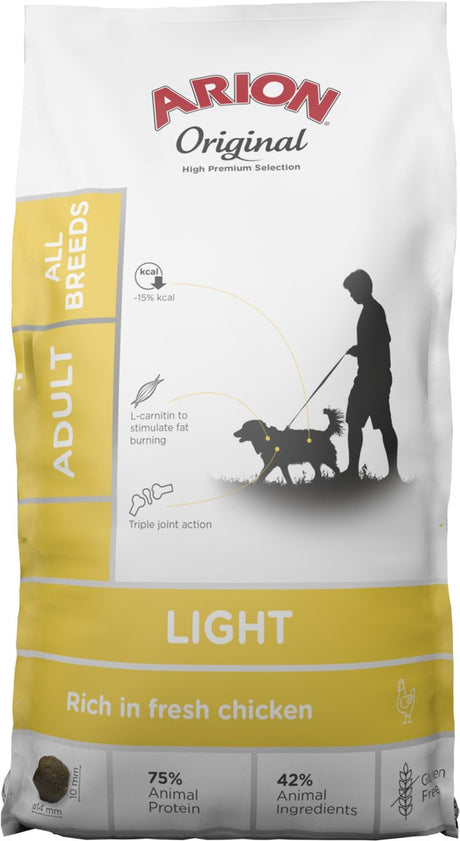 Arion hondenvoer original all breed light 12 kg - hond