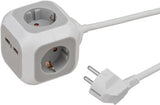 Brennenstuhl mehrfachverteiler alea power socket block with usb-charger