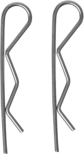 Proplus borgveer - enkel - aluminium - ø 2 mm - 6-12 mm - 2 stuks